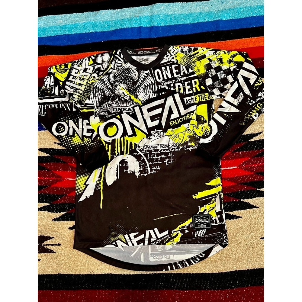 O'Neal Bike Racing Performance Shirt Mens S Double Sided Logo Polyester Sports